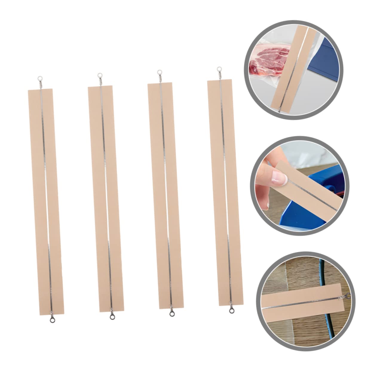 NOLITOY 8 Pcs Sealing Machine Heating Wire Sealer Heating Strips Hand Sealer Heat Strips Sealer Replacement Element Grip Impulse Sealer Heating Strip for Sealer Hand Sealer Heating Strip