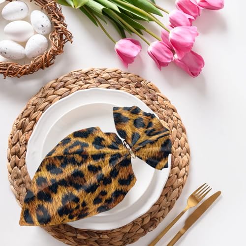 Servilletas de tela pack x6 Leopard 20x20 pulg miniatura 4