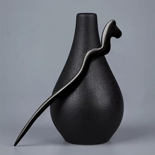 Miniatura 3 de CHOISBEING Palillos de ébano tallados para mujer, 7.08 pulgadas, horquilla de madera china para cabello largo, palillos para moños, hecho a mano,