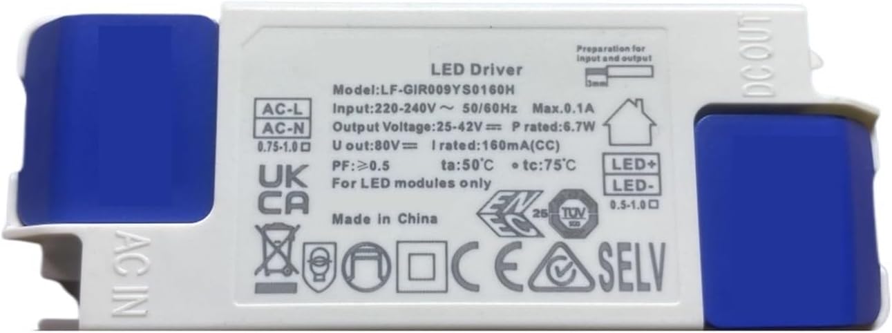 LED Driver Power Supply lamp Beads Track Spotlight Downlight Ballast no Flicker 35W(21W/25-42V/500mA)