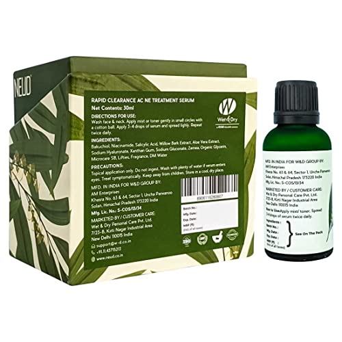 Image of NEUD Xpose Yourself Rapid Clearance Acne Treatment Serum With Salicylic Acid, Bakuchiol and Niacinamide (30 ml)