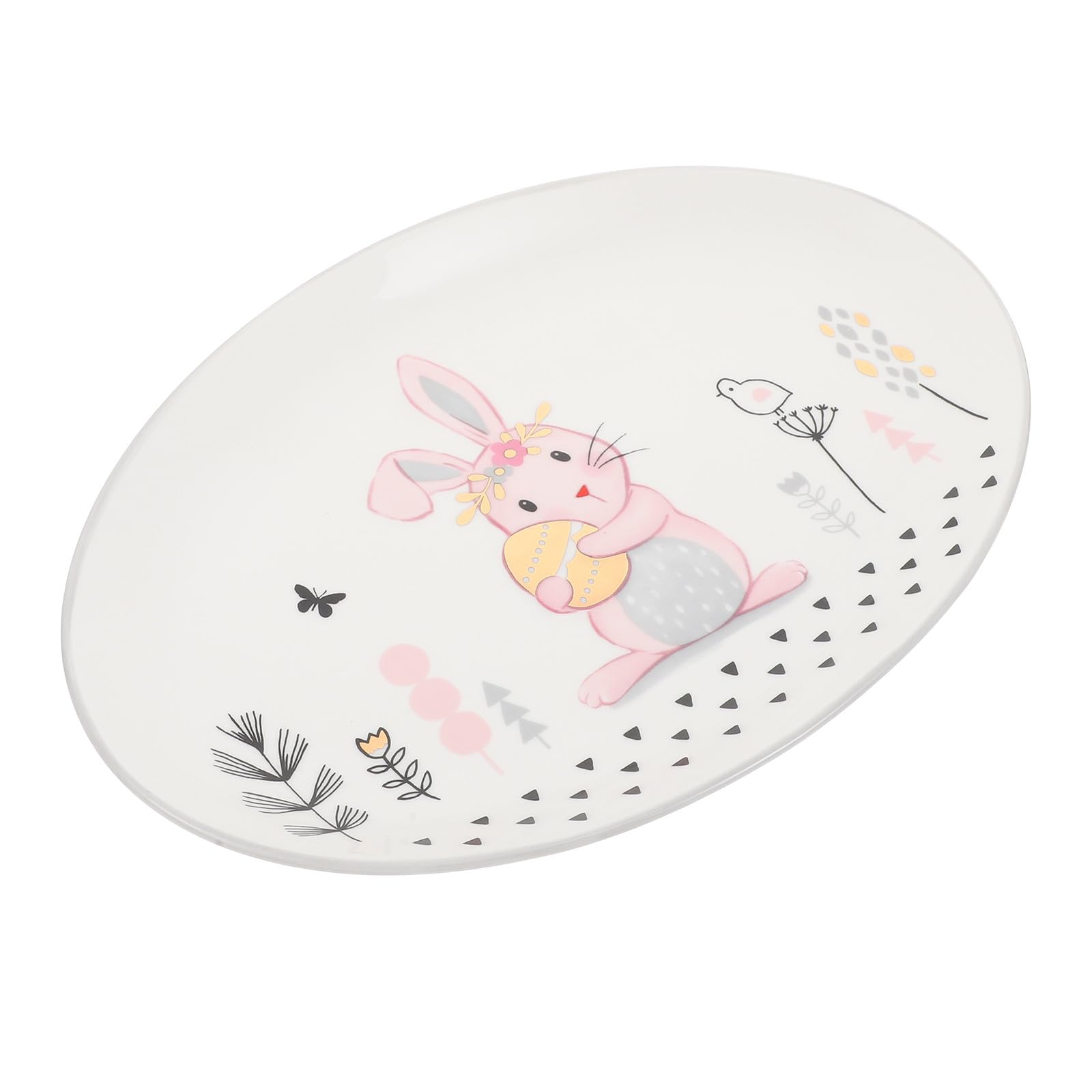 Assiette en céramique lapin robuste : finie la vaisselle terne pour Pâques