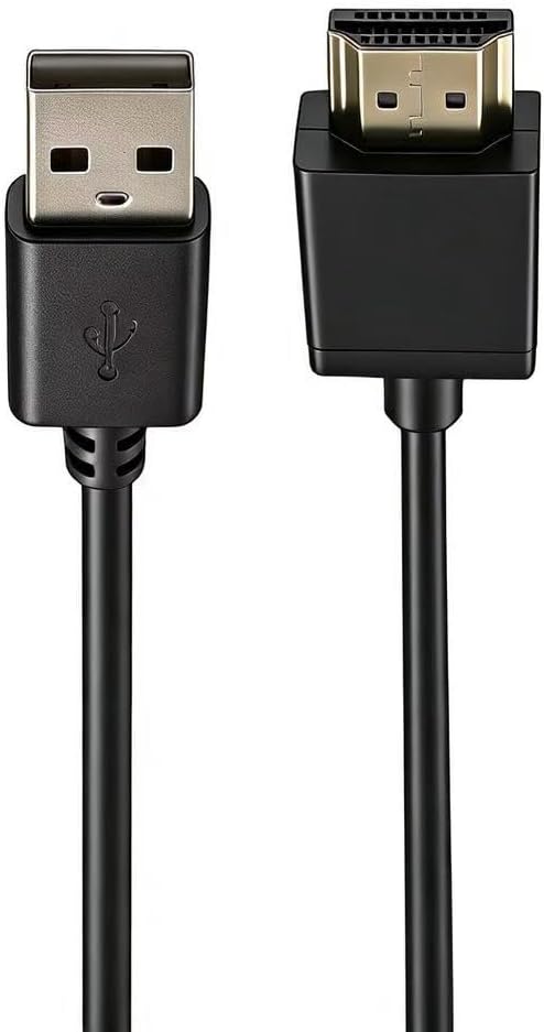 Replacement USB to HDMI Cable, Adapter for Monitors, Compatible with Projector/DVD Player/TV （Only for Charging Devices with HDMI Ports via the USB Port.）(6.6FT)