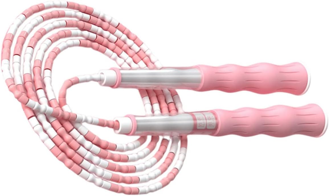 Adjustable Jump Rope with Beaded Design for Skipping Fitness Exercise Rope for Boys Beginners Safe and Convenient Workout Tool for Stamina Building