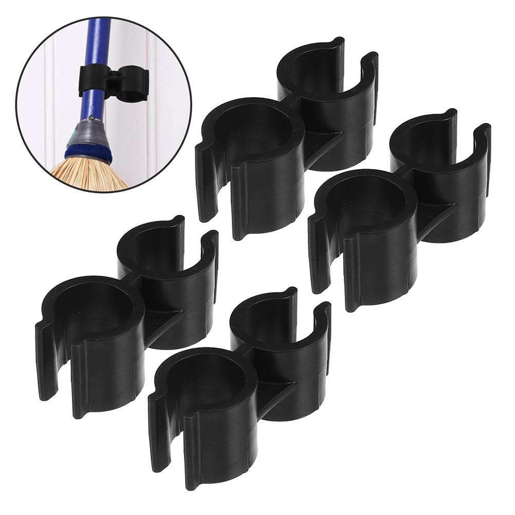 Alipis 10 Pièces Boucle de Liaison pour Balai Pelle à poussière Accessoire ramassette connecteur Balai clôture à Outils Pelle à poussière à Double tête Pince pour Manche à Plastique