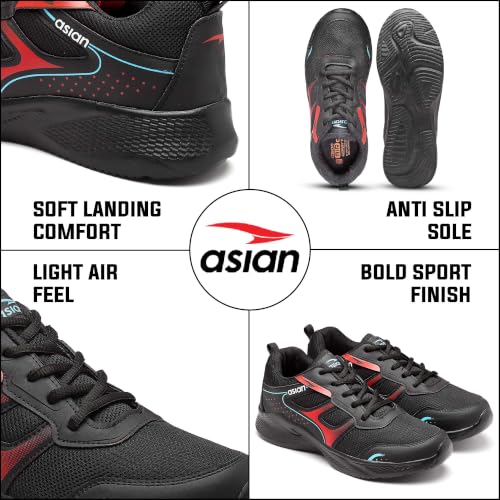 Image of ASIAN Toofan-02 Men's Sports Shoes | Breathable Upper, Steady Grip Sole, Lightweight Shoes for Gym & Daily Use