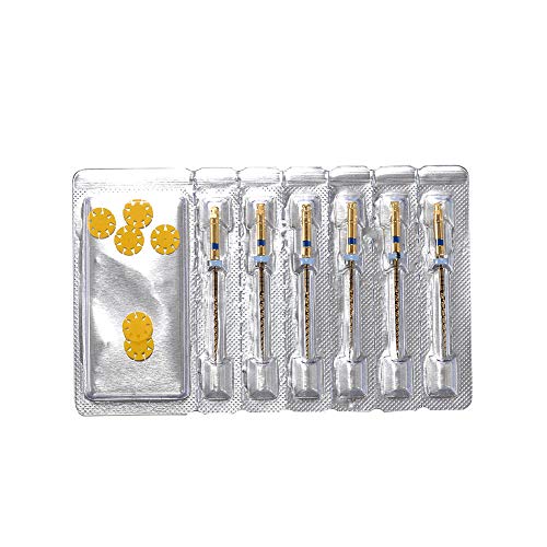 Easyinsmile X-Pro Gold Taper Niti Endo Rotary Files 6Pcs Endodontic Controlled Memory Files 6Pcs #TOP2