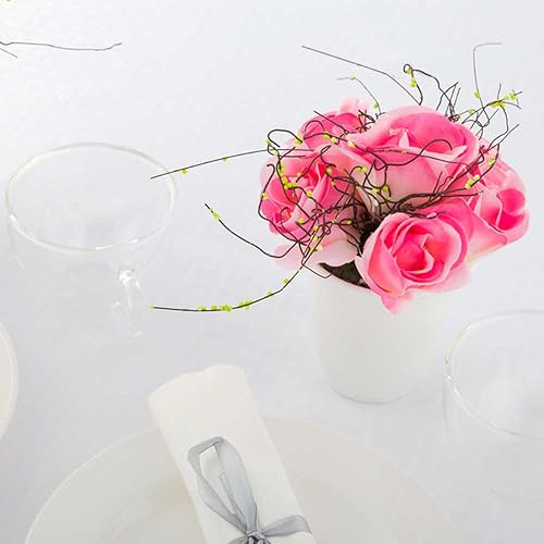 Miniatura 9 de Restaurantware Fiore - Orquídea artificial de 5.5 x 19 pulgadas, 1 orquídea falsa en maceta, 12 flores, uso como centro de mesa, decoración del