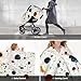 Baby Car Seat Canopy Cover for Mom, Soft Breathable Nursing Breastfeeding Covers Multi Use Stroller Sun Shade Newborn Shower Gift，Physics Print