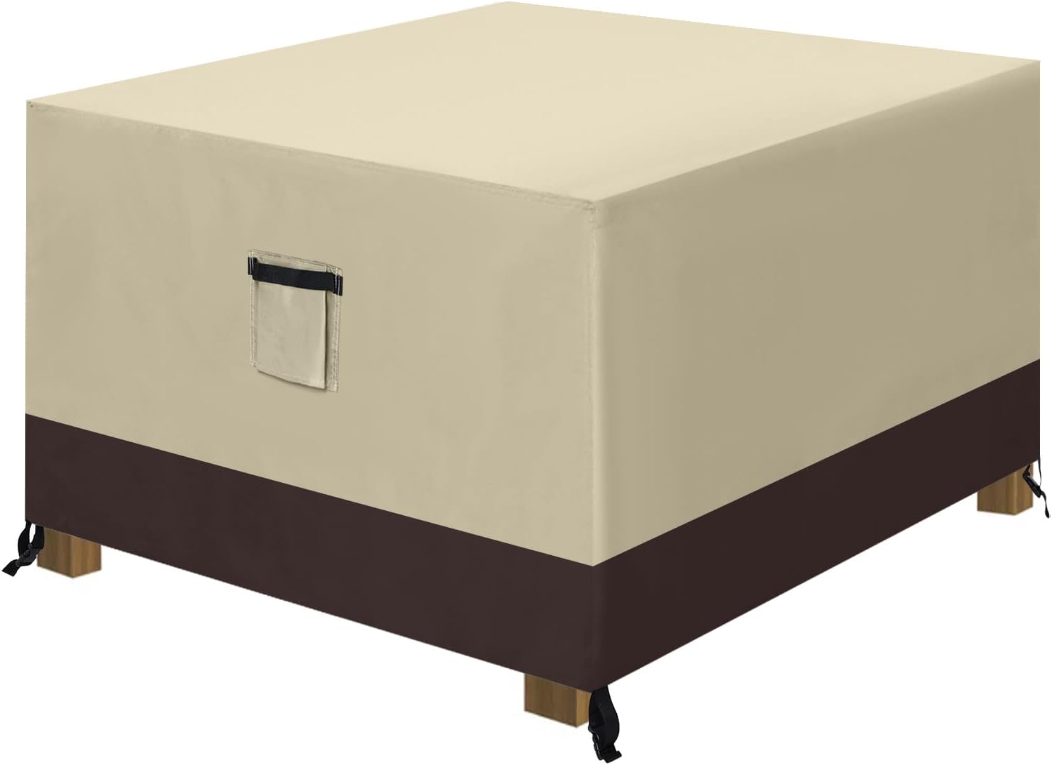 ABCCANOPY Funda para otomana de patio, impermeable, resistente a los rayos UV, a prueba de polvo, fundas protectoras para muebles de césped, 28 x 28