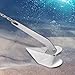 GXFCHYL Small Boat Anchor Marine 316 Stainless Steel Delta Anchor 35Lbs Wing Style Triangle Anchor for Small Yacht (35, Pounds)