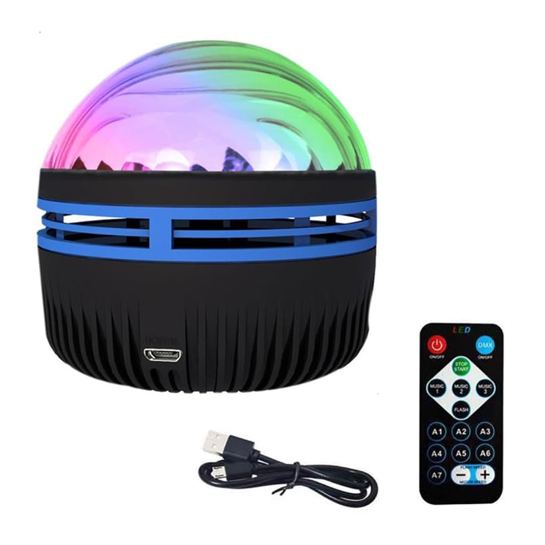 2 in 1 Northern Lights and Ocean Wave Projector, Northern Lights Projector Lamp, Ocean Wave Projector, Night Light Projector Lamp, Light Projector for Bedroom Remote Control, 7 Color Patterns (B)