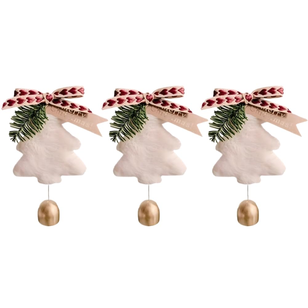 CTRLZS Christmas Tree Pendant Happy New Year Bell Pendant Merry Christmas Home Decorations Christmas Ornaments Couple Gifts C