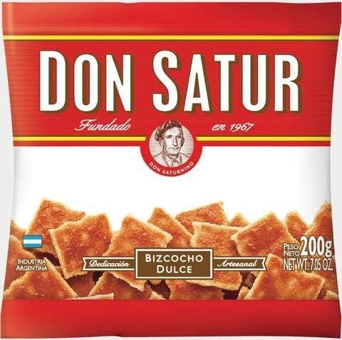 Don Satur Bizcochos Dulce 200gr 2 Pack
