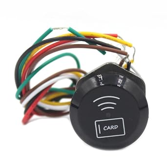 Mini RFID Proximity Card Reader IP68 Waterproof 125Khz EM Card Reader for Access Control System wiegand26/34 Output,No Relay/No User Capacity