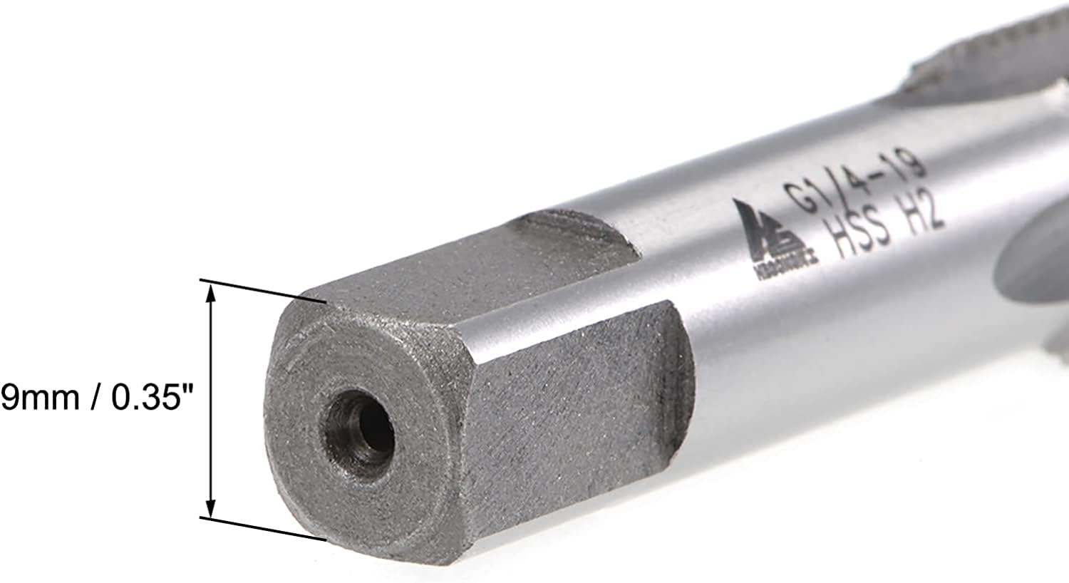 TOP-VIGOR G1/4-19 Straight Flute Screw Thread Tap, 4 Straight Flutes Right Hand Metric Machine Tap with H2 Tolerance - Image 4
