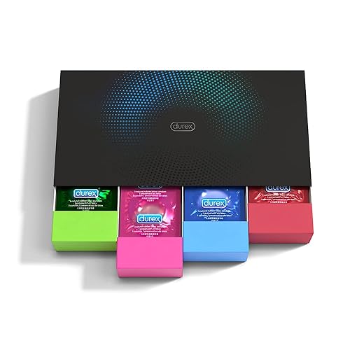 Immagine del prodotto Durex Surprise Me Kit di Preservativi Assortiti, Sottili e con Rilievi e Nervature, 40 Profilattici, Esclusiva Online