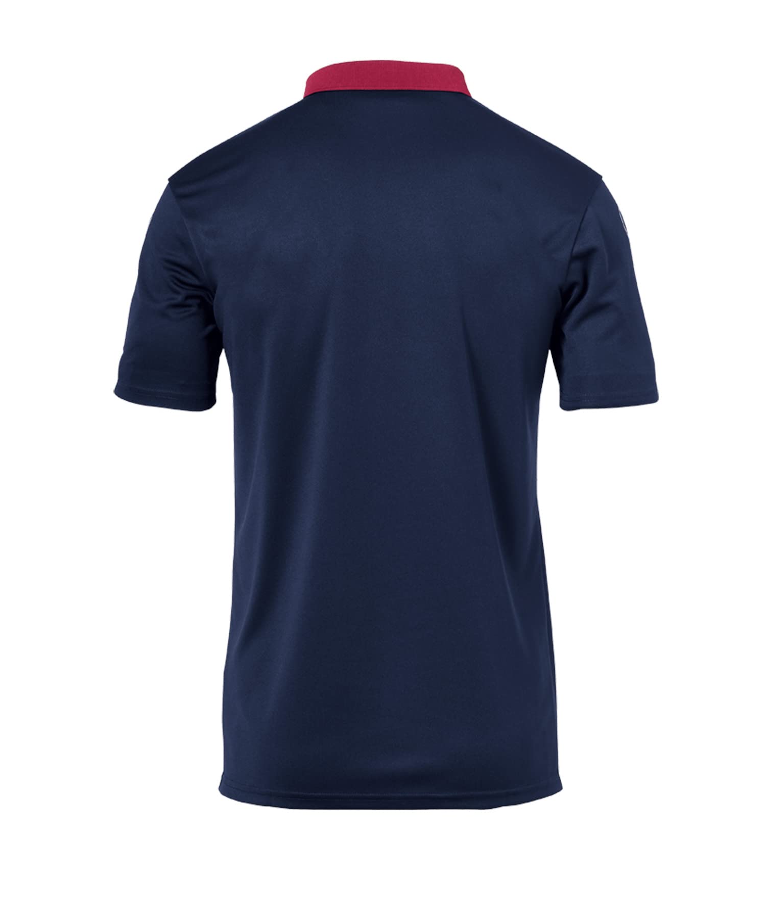 Uhlsport Offense 23 Polo Shirt Men's Polo Shirt - Navy/Bordeaux/Fluo Yellow, Large