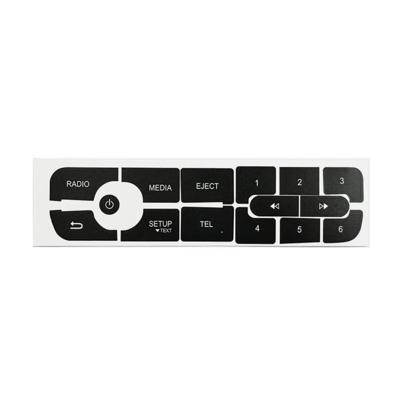 Interior Button Sticker Compatible with Megane for Master for Scenic III Car CD Audio Button Repair Decals Stickers for LHD Vehicles