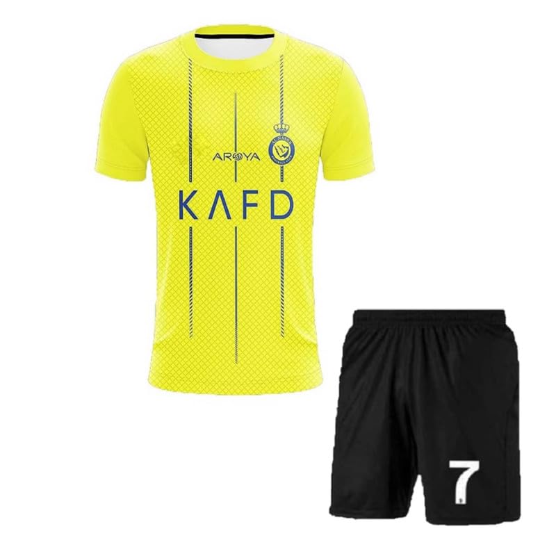 Image of Ronaldo 7 Jersey with Shorts for (Kids,Boys & Men)