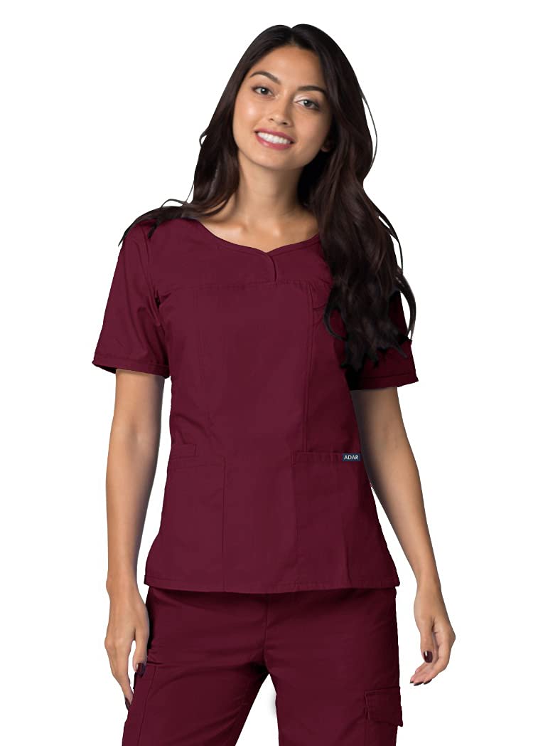 Adar UniformsAdar Universal Scrubs for Women - V-Neck Scrub Top