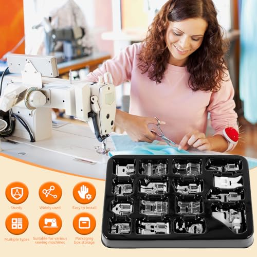 Set de 16 Pies para Máquina de Coser Metal miniatura 2