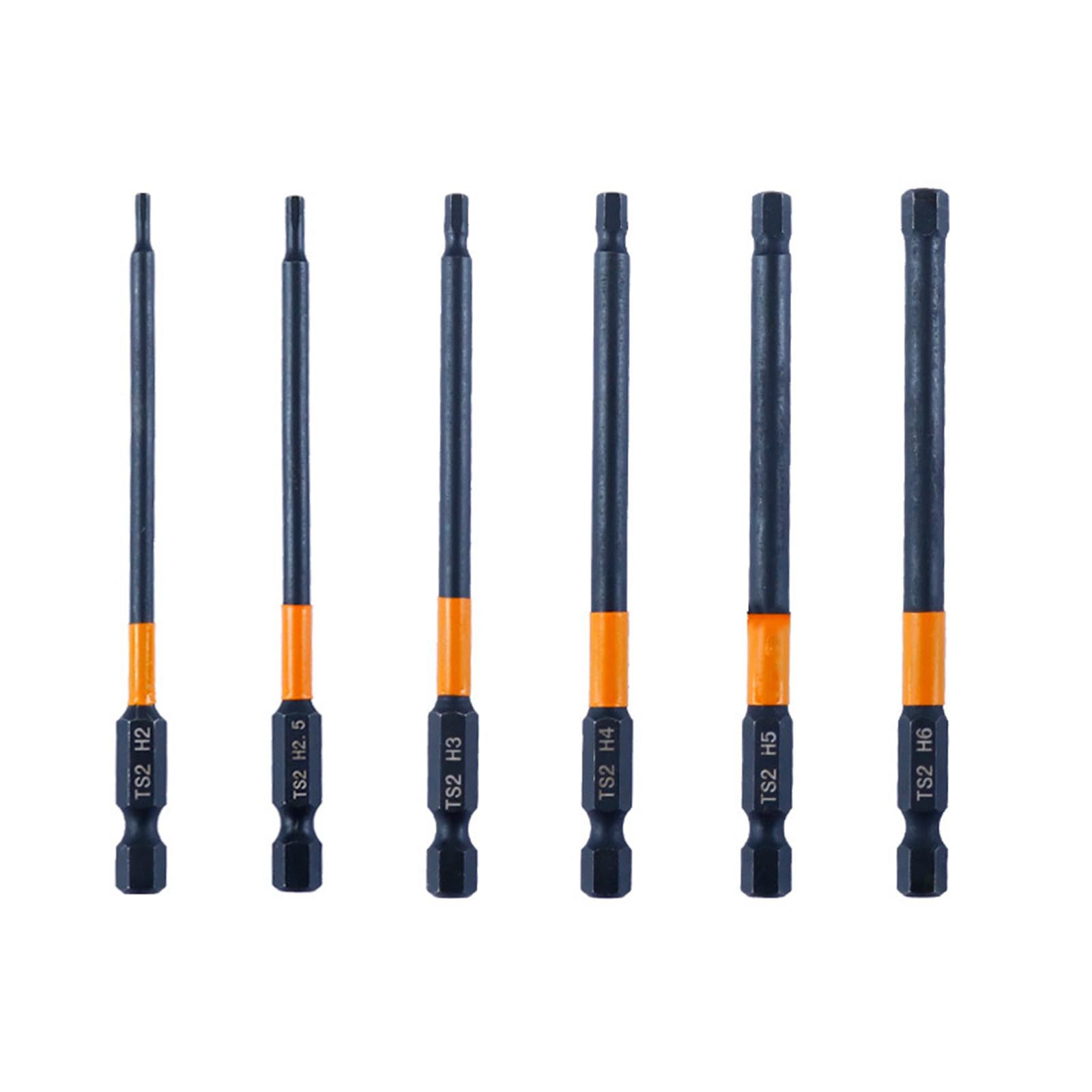 Tsophreniq 100Mm Six Piece Set 6 / 7Pcs Impacts Hexagonal Head Allen Wrench Drill Bit Set 50 / 100Mm 1 / 4Inch Hexagonal Shank Screwdriver For Assembling Heavy Duty Impacts