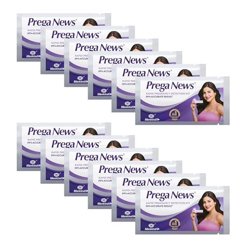 Image of Prega News Test Kit | One Step Urine Hcg Pregnancy Test Kit Device | 99% Accurate Results In 5 Mins | Pack Of 10 Kits | Indias No 1 Pregnancy Kit.
