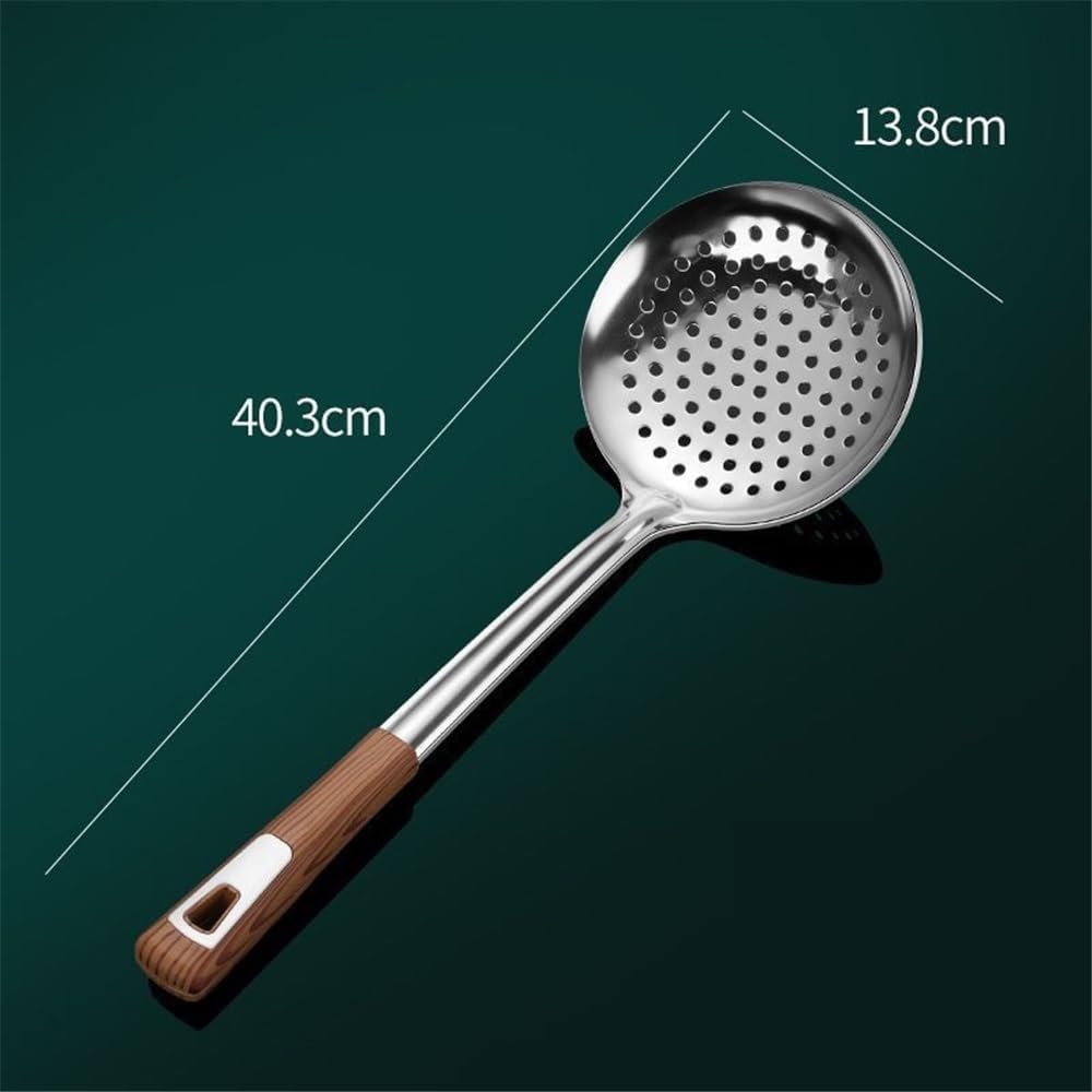 Chip Serving Frying Baskets Food Strainers Frying Basket Stainless Steel Large Frying Filter Spoon Sieve Kitchen Supplies Frying Spoon Crisper Basket (One Color Medium)