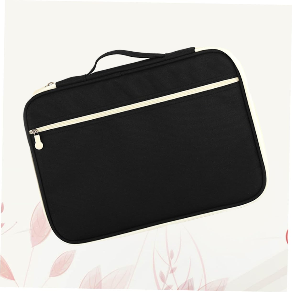 TEHAUX Borsa Portadocumenti Cerniera A4 in Oxford, Nero, Portatile