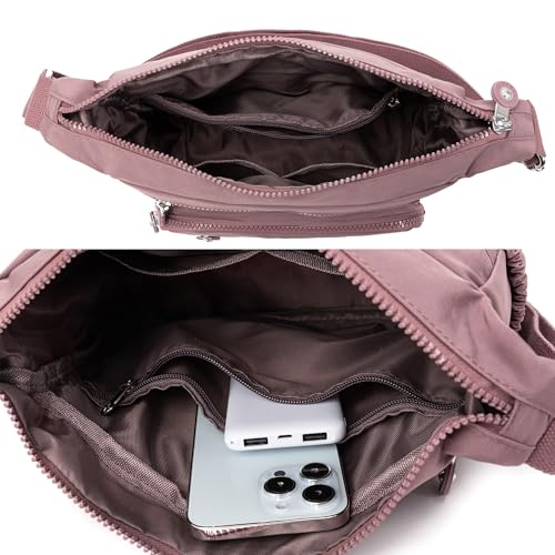 Image of Pealwel Women Shoulder Handbag Roomy Multiple Pockets Bag Ladies Crossbody Purse Tote Top Handle Satchel