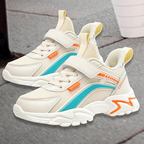 Boys Girls Basketball Shoes High Top Lace-Up Strappy Mesh Breathable Athletic Sneakers School Non-Slip Outdoor Shoes2