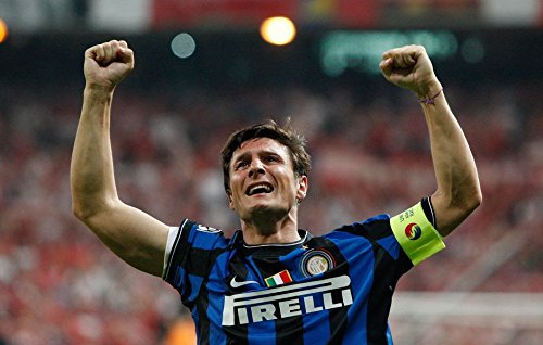  Wall Station Javier Zanetti (22x14 inch, 55x35 cm) Silk Poster Seta Manifesto PJ15-4041