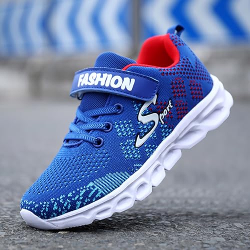 Boys Sneakers Breathable Mesh Lightweight Flexible Sole Athletic Shoes for Running Walking Tennis Sports4