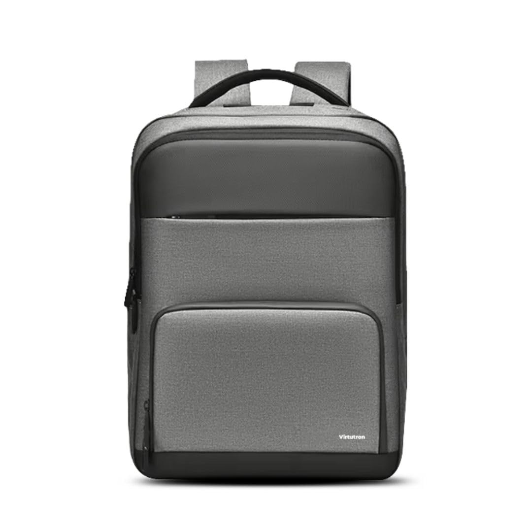 Virtutron Premium Laptop office Backpack | Bag Fits Upto 15.6" Laptop | 30L Capacity Durable Design Men Women for Office, Travel & School | Multipurpose Laptop Bag for Men and Women (Grey)-image-40