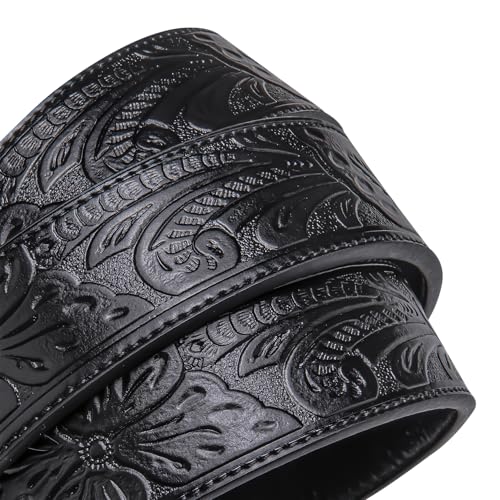 Image of Dubulle Men's Ratchet Belt Gold /Black /Red /Green /Blue /White Automatic Buckle Business Casual Belt Gift - Adjustable Fit