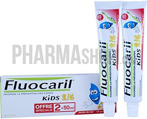Fluocaril Kids Dentifrice 2-6 ans Lot de 2 x 50 ml
