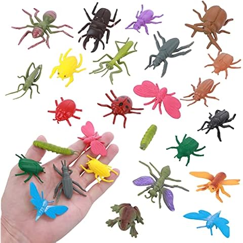 TIESOME 20Pcs Realistic Halloween Insect Figures Cover