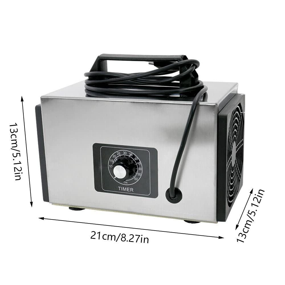 Ozongenerator, 20G Ozongerät, Ozonisator mit Zeitschaltuhr Geräusch: ≤ 30dB Industrial Air Purifier Geruchskiller Geruchsneutralisierer für Auto, Rauch, Haustiergerüche, Küchengerüche