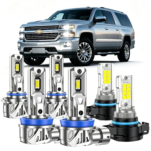 Image of Marsauto H11 9005 Light Bulbs and 5202 Fog Lights Combo Fit for Chevy Suburban 1500 2500 (2007-2013)