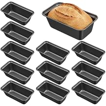 12 Pcs Mini Loaf Pan for Baking Bread, Nonstick Carbon Steel Small Banana Bread Tins 6 x 3.3 x 2 Inches Rectangular Tiny Meatloaf Pan for Home Homemade Oven Baking cake
