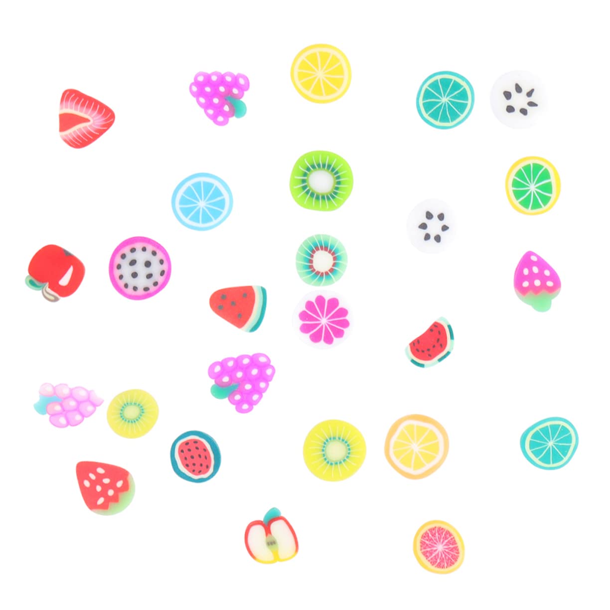 Didiseaon Nail Decals Set 2000pcs Fruit Slice Stickers for Nail Material Safe for Boys and Girls Decorative Stickers for Diy Crafts Mixed Fruits