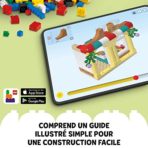 LEGO Duplo Disney et Pixar La Station de Lavage avec Flash McQueen et Martin - Jouet Eveil 2 Ans de Maquettes à Construire de 2 Voitures pour Garçons et Filles - Idée Cadeau Anniversaire 10996