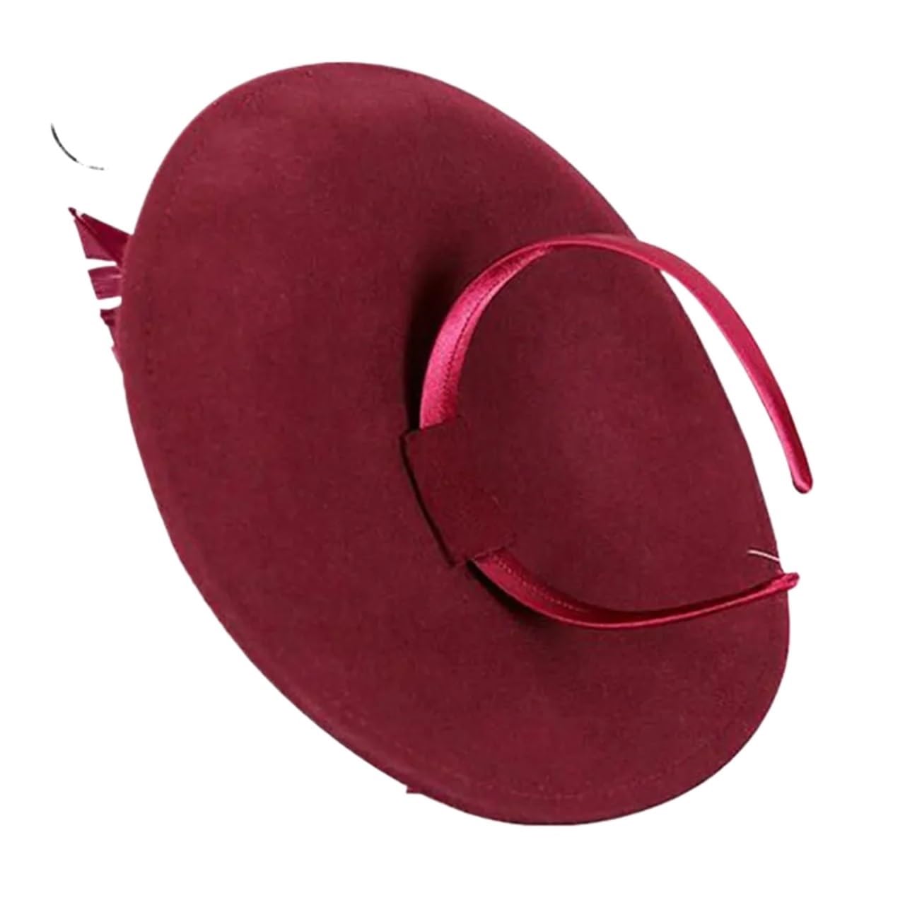 Cappello Da Sposa Eleganti cappelli Fedora for donna, da sposa, a tamburello rossi e blu, cerimonia Per Le Donne