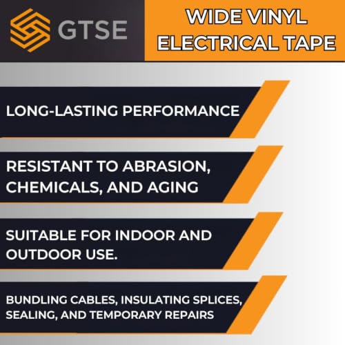 Image of GTSE - Orange Wide Electrical Tape 48 Rolls, 2in x 66ft, UL /CSA Listed