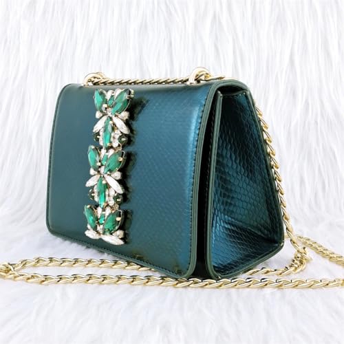 Fjnbbiot Women's Shoes and Bag Matched Party Shoes and Bag African Women Rhinestone Decoration Heels3