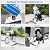 Goplus Door Threshold Ramp, 4‘’ Rise Threshold Ramps for Doorways with Non-Slip Surface, Adjustable Aluminum Door Entry Ramps for Wheelchairs, Scooters, Power Chairs, 700LBS Load Capacity (4" Rise)