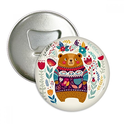 Badge ours décapsuleur aimanté rose en pack de 3 idée cadeau - 2