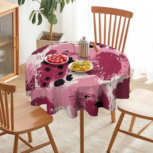 Nappe de table ronde imperméable motif léopard pour banquet - 6
