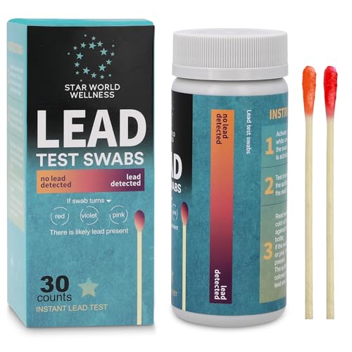 Lead Test Kit, 30 Units, Lead Paint Test Kit, Lead Test Swabs for Instant Lead Detection – Home...
